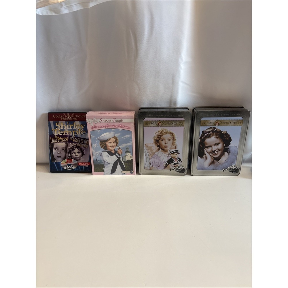 Shirley Temple America's Sweetheart Collection 10 DVD's Box Sets Metal Container